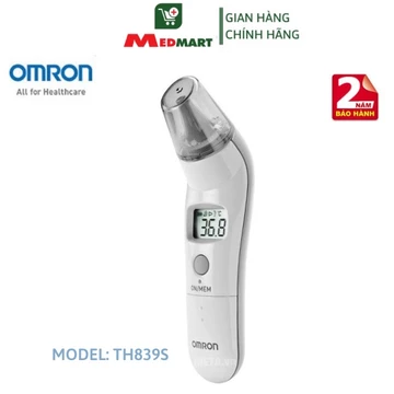 Nhiệt Kế Điện Tử Đo Tai Omron TH839S Nhật Bản Bảo Hành Chính Hãng 02 Năm - MEDMART
