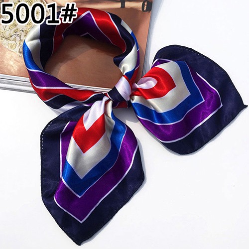 OneWorld @ Faux Silk Square Satin Soft Kerchief Stewardess Khăn quàng cổ Bandana