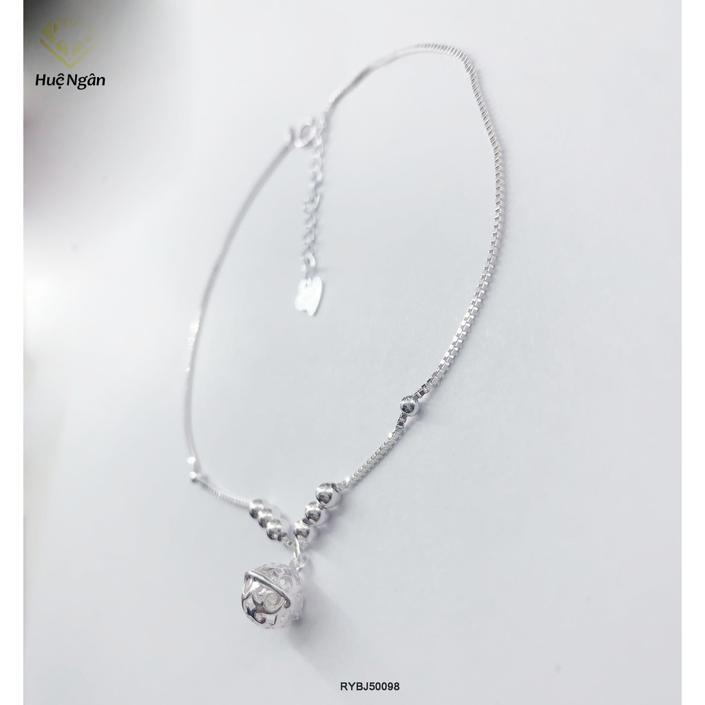 Ảnh Lắc chân bạc Ý 925 Huệ Ngân - Chuông xinh RYBJ50098 4