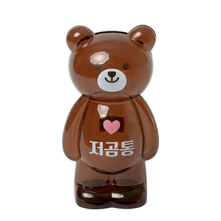 Ống Heo Tiết Kiệm ARTBOX Hàn Quốc Hình Chú Gấu Teddy Trong Suốt Đáng Yêu Xinh Xắn