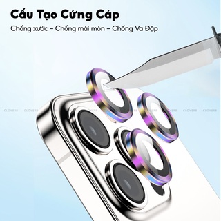 Kính Cường Lực Camera iPhone 17 Pro Max Viền Nhôm CNC