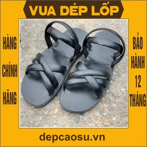 MB5QGP Dép 5 quai lốp máy bay thủ công, thương hiệu Vua Dép Lốp Phạm Quang Xuân, chính hãng, có bảo hành, có sẵn