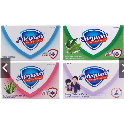 Xà bông cục Safeguard 6 màu, trắng, xanh, hồng 125g/ 115g | BigBuy360 - bigbuy360.vn