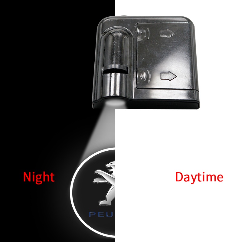 1 Đèn LED Chiếu Logo Chào Mừng Gắn Cửa Xe Hơi Peugeot 206 207 208 306 307 308 407 408 508 2008 3008