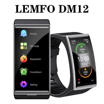 Đồng hồ thông minh LEMFO DM12 1.9 Inch 170 * 320 Màn hình Đồng hồ thông minh Nam IP68 Bluetooth chống nước 5.0 Thể thao Nhịp tim Huyết áp Android IOS