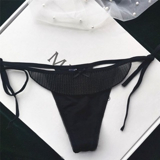 -Quần lót nữ lọt khe da báo phối voan thắt nơ hông sexy v105,