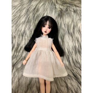 Đầm trắng tiểu thư sie blythe,xinyi,barbie