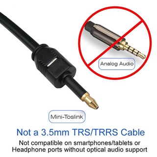 Cáp quang kết nối âm thanh SPDIF đầu cắm 3.5mm dài 2m 3m 5m - Dây âm thanh quang toslink 3.5mm dài 2 mét