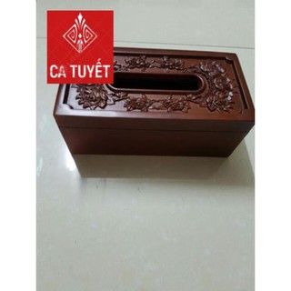 hộp đựng giấy ăn gỗ hương cao cấp