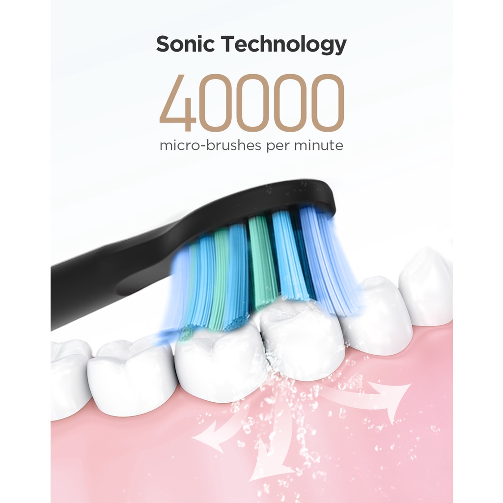 Ảnh Combo Dụng cụ đánh răng và bàn chải đánh răng điện Fairywill 507 5020E 3