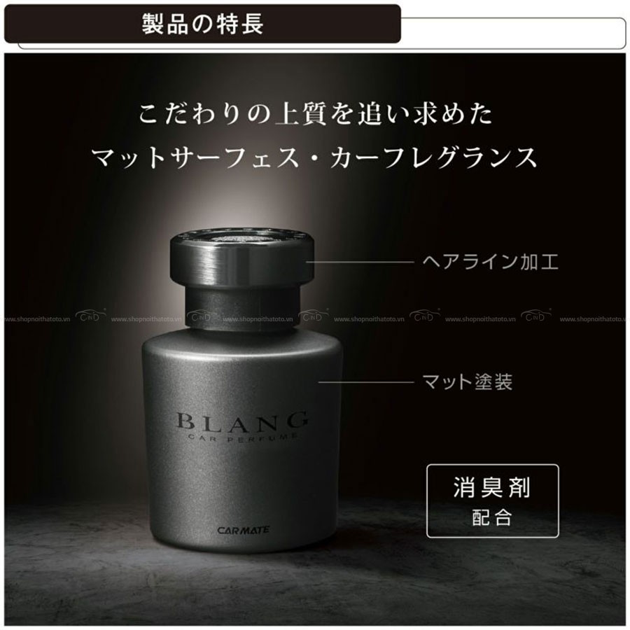 Nước Hoa Khử Mùi Trên Ô Tô CARMATE Blang Liquid Matte Explore L84 80ml Phù Hợp Cho Nhiều Dòng Xe Hơi Xe Tải