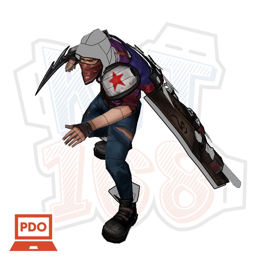 Mô hình giấy Game Liên minh huyền thoại Talon the Blades Shadow ...