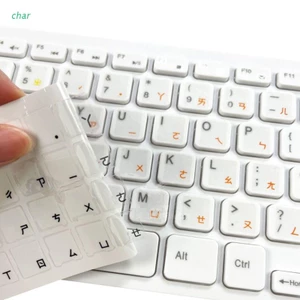 Miếng Dán Bàn Phím Bảng Chữ Trung Quốc Đài Loan Màu Trắng/Xanh Dương/Đen/Cam/Vàng Fonts