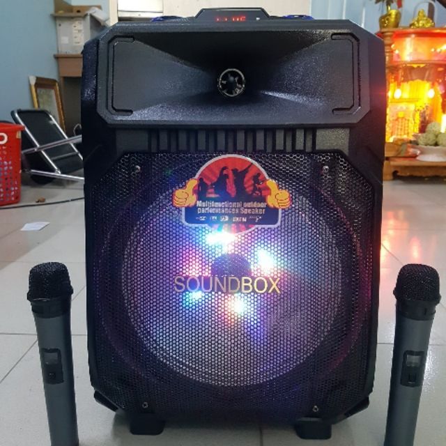 LOA KÉO SOUNDBOX S_1012B 3 TẤC TẶNG KÈM 2 MIC CỰC HAY | Shopee Việt Nam
