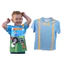 YB1 Blippi Cosplay Trang Phục Áo Thun Tay Ngắn Top 3D In Đồng Phục Tiệc Halloween Thể Hiện Cha Mẹ-Con Trang Phục BY1