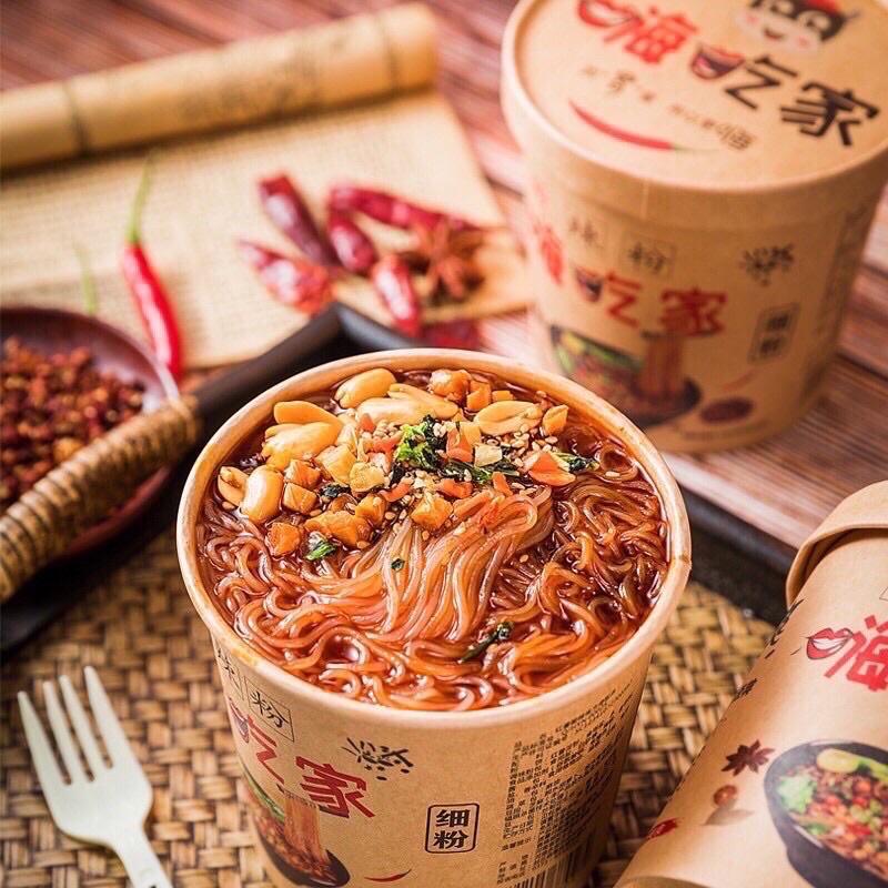 [Hộp to 112g] Thùng 6 hộp Miến chua cay Trùng Khánhi