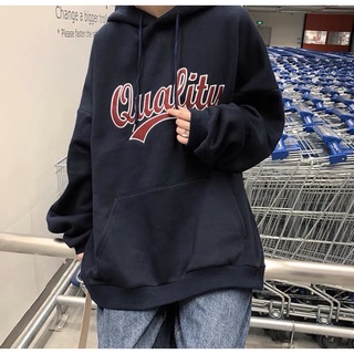 Áo Hoodie Nỉ Bông Tay Dài Túi Bụng Unisex Quality Kèm Clip Cận Chất
