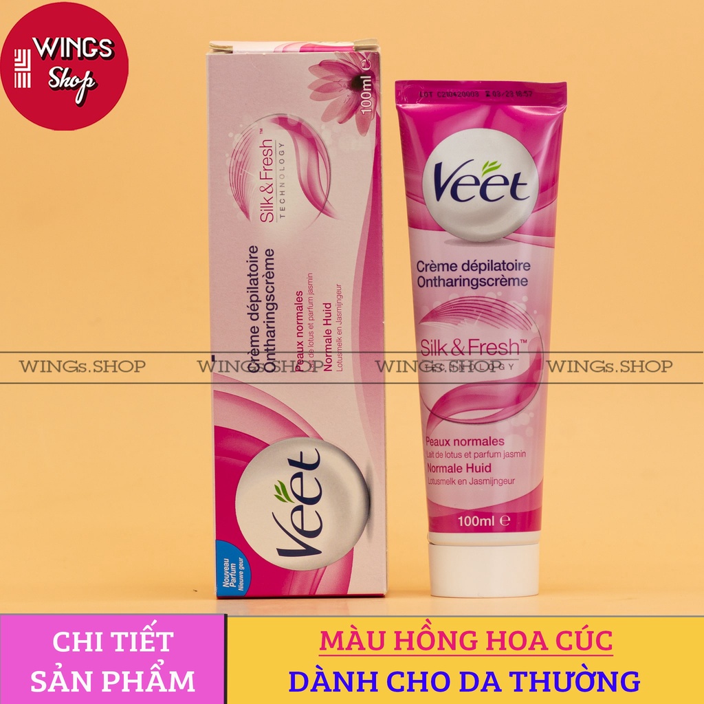 Kem Tẩy Lông Veet Silk And Fresh Pháp 100ml Shopee Việt Nam