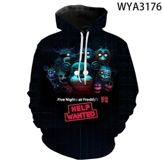 Áo hoodie unisex FNAF Năm Đêm tại Freddy's, phù hợp cho cả nam và nữ