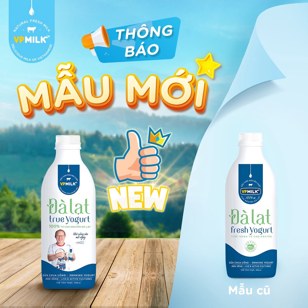 Ảnh Sữa chua uống VPMilk Đà Lạt True Yogurt - chai 950ml 3
