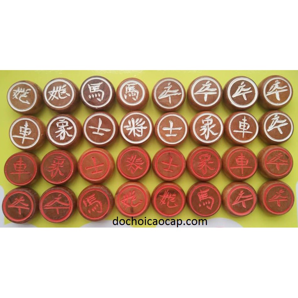 Bộ quân cờ tướng gỗ - giá hấp dẫn