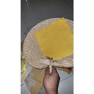 Combo 3 Quạt cọ làm khánh trang trí tết, làm câu đối xuân, quạt mát