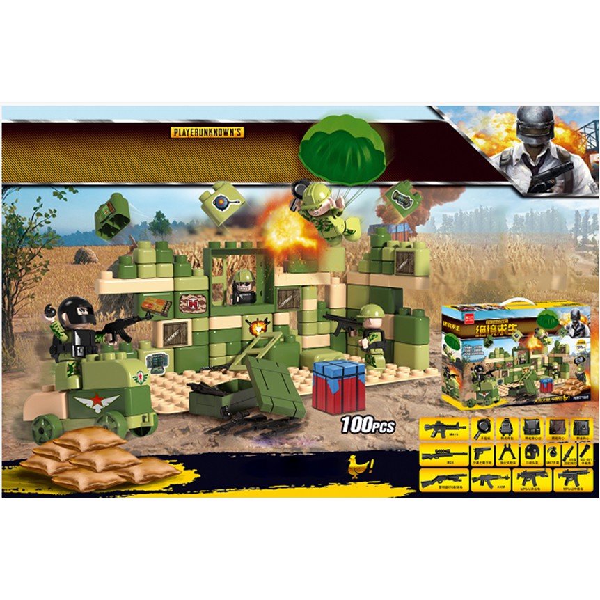 Bộ Lego Chủ Đề Pubg (100+ Pcs) | Shopee Việt Nam