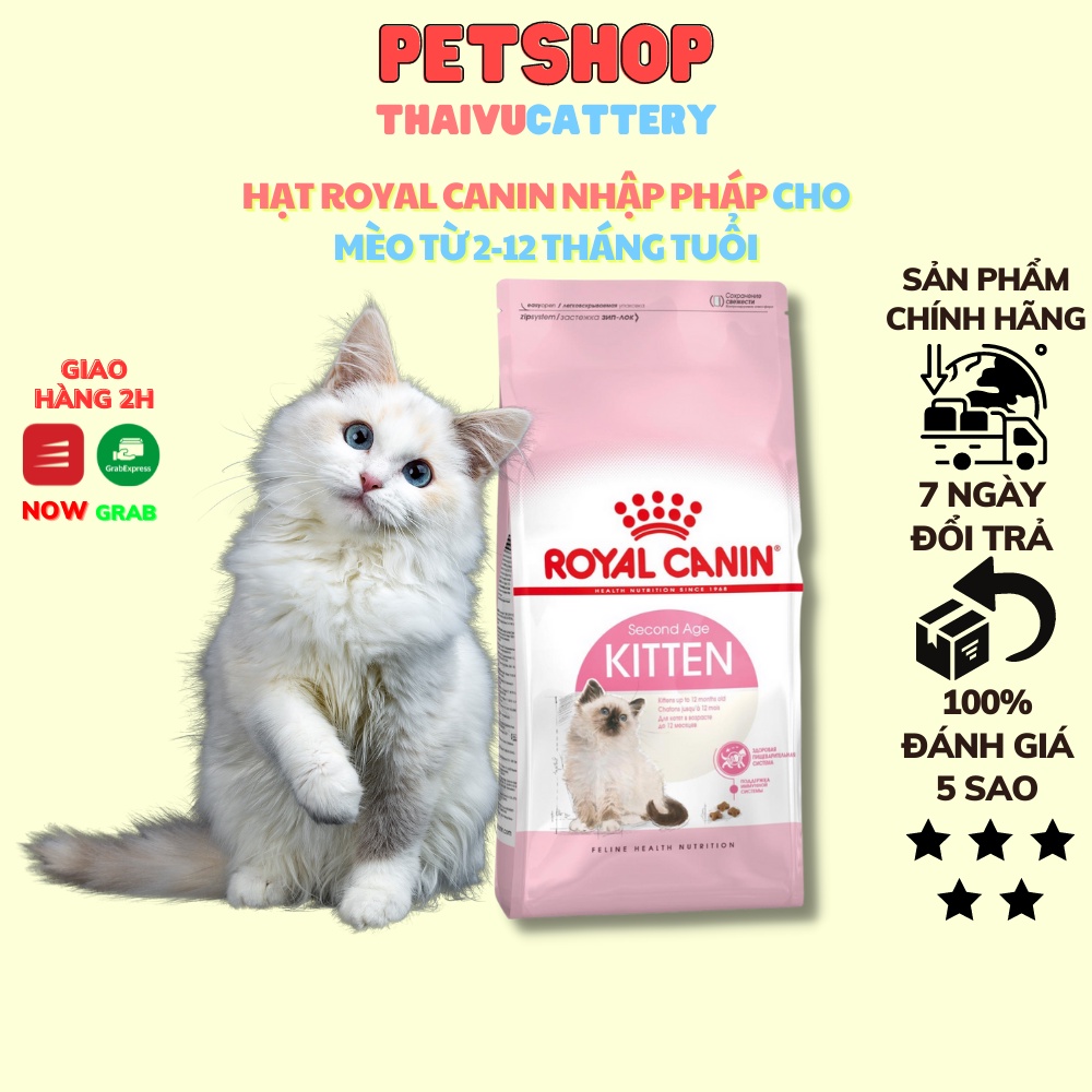 2kg Hạt Kitten Royal Canin dành cho Mèo con từ 12 tháng tuổi