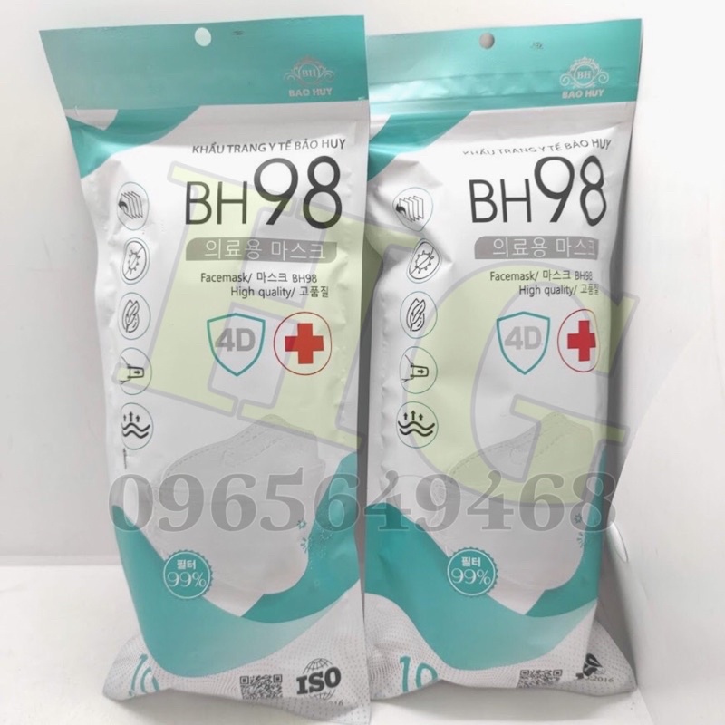 Khẩu Trang 4D KF94 Hàn Quốc chống bụi mịn kháng khuẩn Chín Hãng