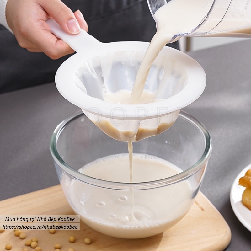 Túi Vải Lọc Sữa Hạt Siêu Mịn KOOBEE – Rây Lọc Sữa Đậu Nành, Bã Hạt, Rau Củ, Tái Sử Dụng, An Toàn Thực Phẩm (NB21)