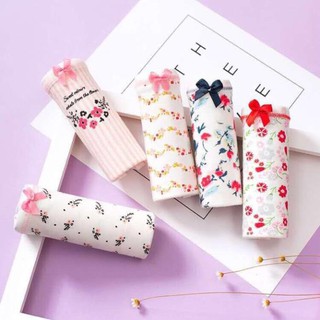 FREESHIP 99K TOÀN QUỐC_Túi Zip 5 Chiếc Quần Lót Cotton Nữ Cute Cao Cấp