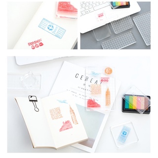 Jianwu 1 Pha Lê Acrylic Tem Trong Suốt Con Dấu Creat Friend Quà Tặng Phụ Kiện Chất Lượng Cao Plexiglass DIY Văn Phòng Phẩm Đồ Dùng Học Tập