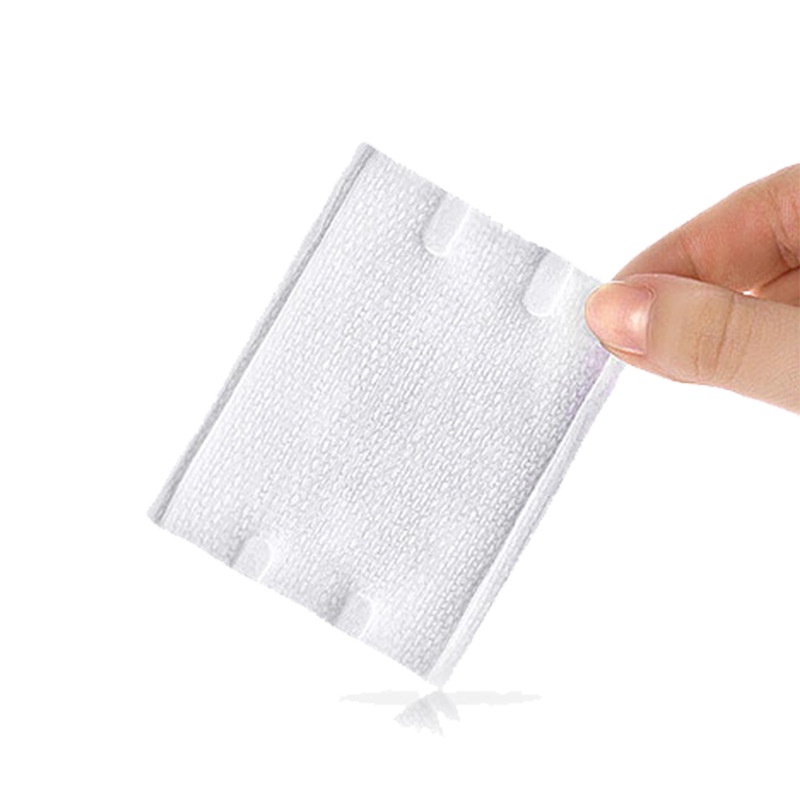 Bông tẩy trang 200 miếng cotton pads 3 lớp mềm mịn nội địa trung túi khóa zip tiện lợi