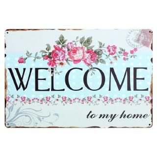 2020 Nhà Ngọt Ngào Nhà Vintage Tín Hiệu Tường Quán Rượu Chào Mừng Ký Ở Nhà Deco Kim Loại Poster Cuadros 8419A