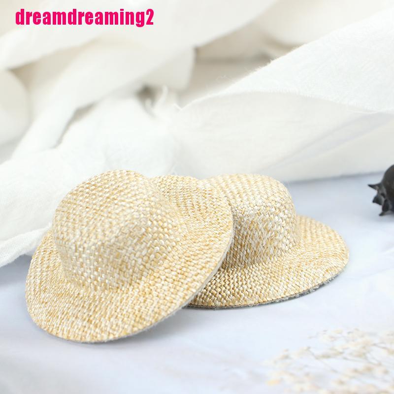Bộ 2 Mũ Rơm Đáng Yêu Cho Búp Bê Nhà
