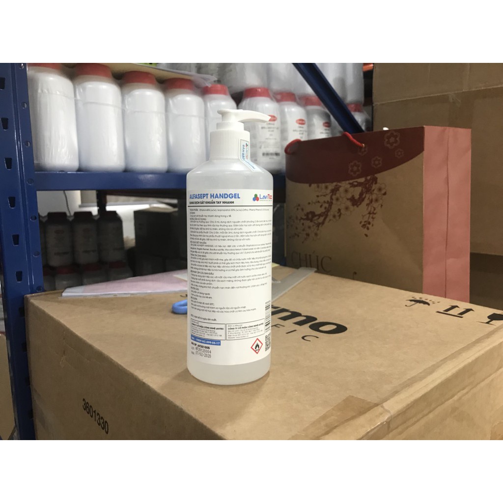 Mô tả Gel Rửa Tay Khô ALFASEPT Handgel Giúp Diệt Khuẩn Toàn Diện, Hiệu Quả Và Tăng Độ Ẩm Cho Da Lọ 500ml - 4