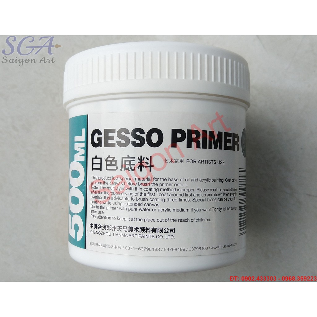Hồ toan canvas GESSO PRIMER 500ML Shopee Việt Nam