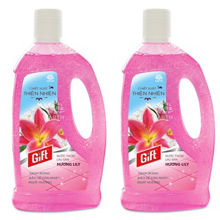 Combo 2 Chai Nước Lau sàn Gift 1000ml (Hương hoa thiên nhiên)