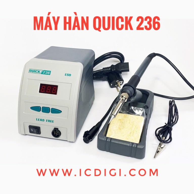 [ CHÍNH HÃNG ] Máy hàn QUICK 236 (kiểm soát nhiệt độ)(90W, 80~480°C ...