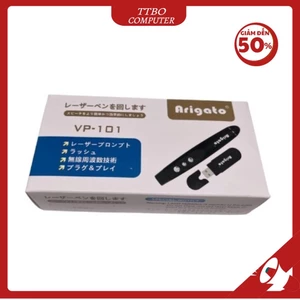 Bút Trình Chiếu Vesine VP-101 Laser Phân Phôi Chính Hãng ARIGATO Không Dây Điều Khiển Từ Xa 100m.BVA TTBO COMPUTER
