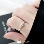 [HCM Hỏa Tốc] Nhẫn bạc nữ 925 KYDOPAL trang sức cá tính đính đá cao cấp siêu sang Ý - 9N18B — ảnh 7