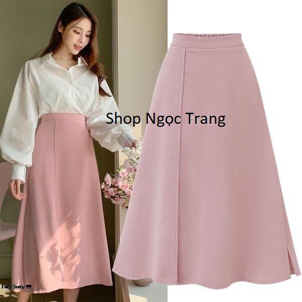 chân váy xòe nhẹ chất tuyết mưa cao cấp xưởng may vĩnh phúc