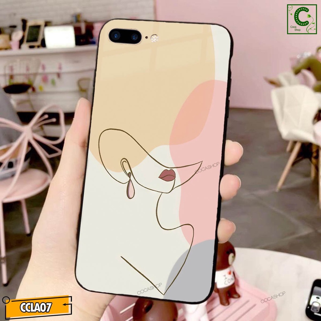 Ốp lưng iphone mặt kính in hình siêu đẹp - Bức họa bờ môi lôi cuốn- 6/6plus/6s/6splus/7/7plus/8/8plus/x/.....