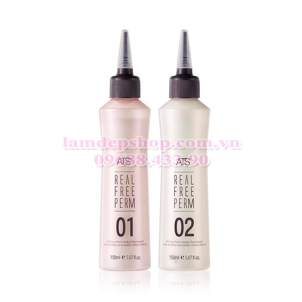 Bộ sản phẩm uốn - Create - ATS Real Free Perm - Khử mùi tóc uốn, tăng độ phồng sóng xoăn (150ml) - LT2026