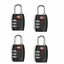 FANIELLAPOWELL Kết Hợp Khóa Du Lịch Vali Locker Túi Duffle 3 Vị Trí Khóa Đặt Lại