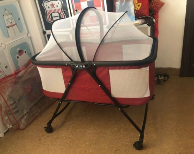 Giường Nôi cho bé xếp gọn chịu lực cực tốt lên đến 35kg