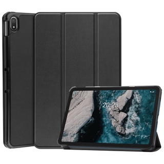 Bao Da Điện Thoại Nắp Lật Từ Tính Màu Trơn Bảo Vệ Cho Nokia T20 10.4 Inch TA-1392 TA-1394 TA-1397