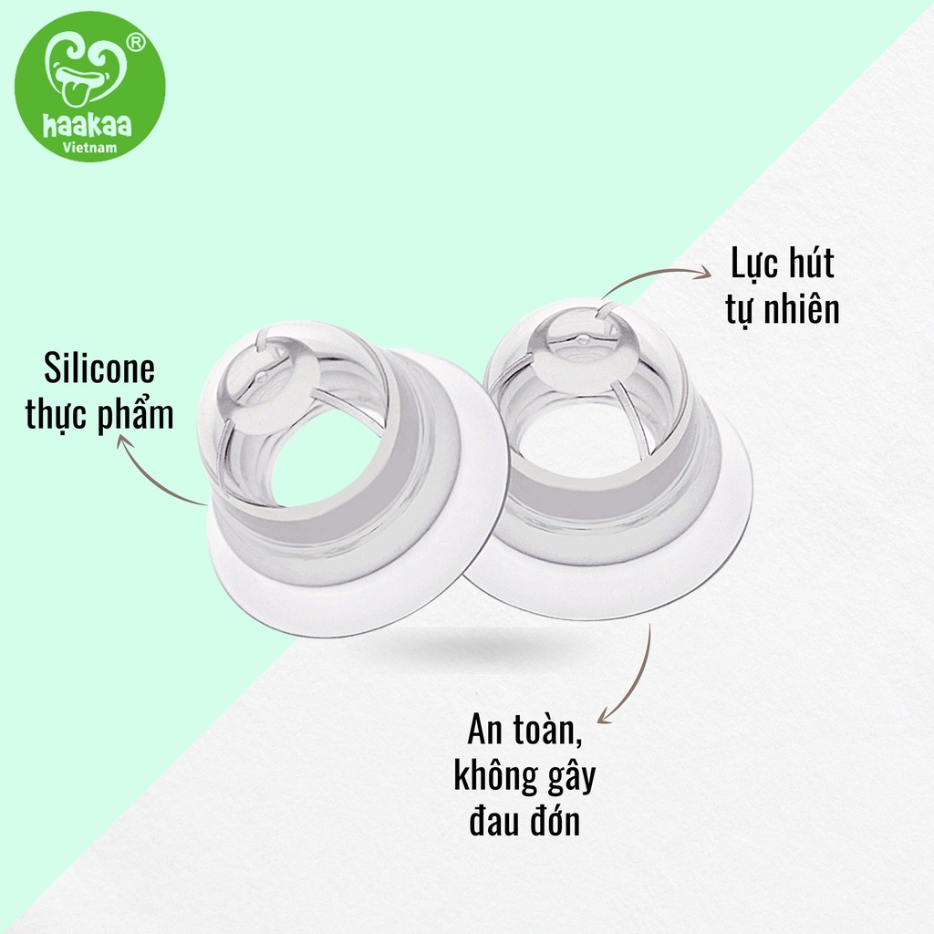 Mô tả Dụng cụ kéo/hút đầu ti thụt cao cấp Haakaa, Chất liệu silicone cao cấp, Hộp 2 chiếc - 2