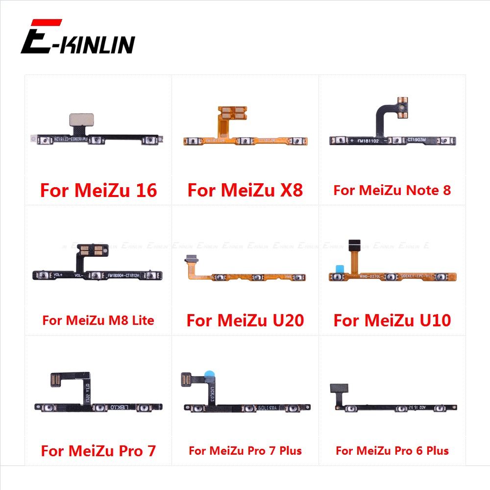 Mạch Nút Âm Lượng Cho Điện Thoại MeiZu 16 X8 M8 Lite U20 U10 Pro 7 6 Plus