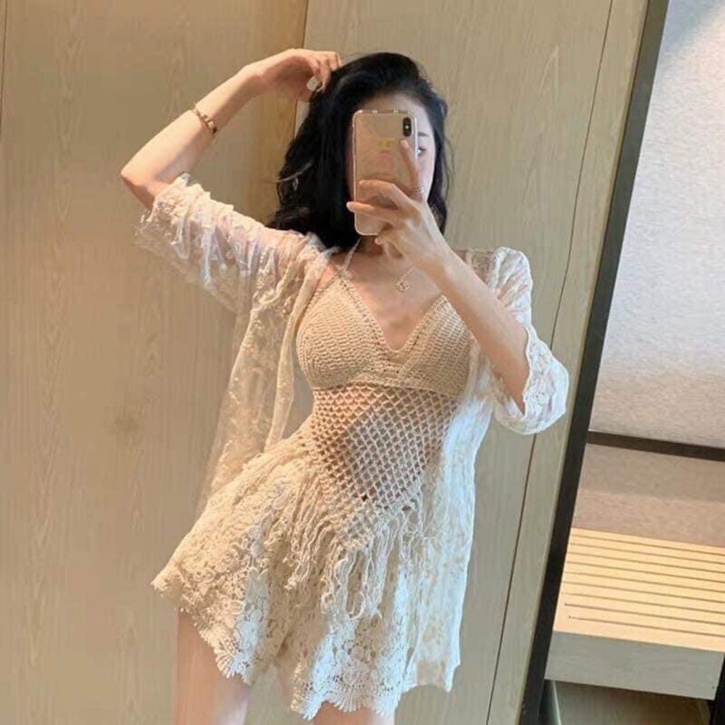 Ảnh Set bikini ren đi biển silive set bikini đồ bơi bikini bigsize chất ren mêm mại kiểu dáng trẻ trung silive_official 1